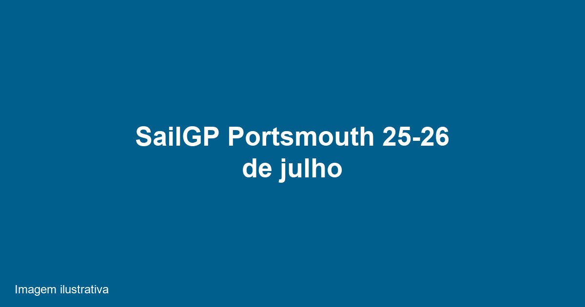 Arquibancadas começam a ser montadas para o SailGP de Portsmouth