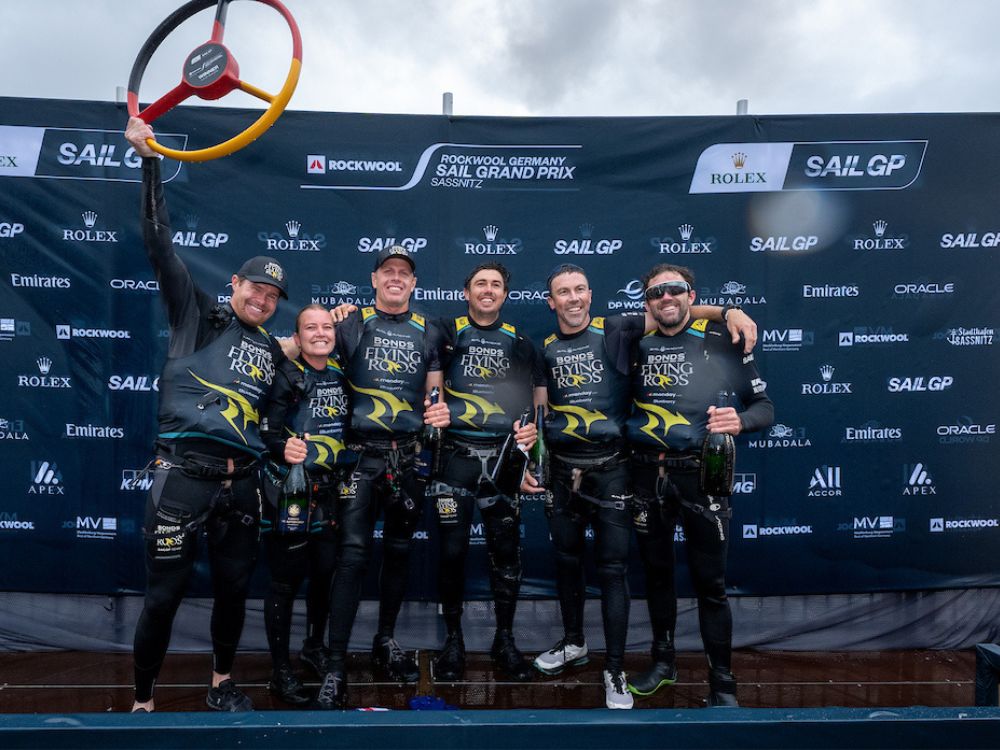 BONDS Flying Roos vencem o ROCKWOOL Germany SailGP 2026 em Sassnitz